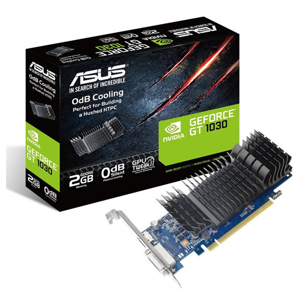 Asus GeForce GT 1030 2GB LP Silent with Brackets