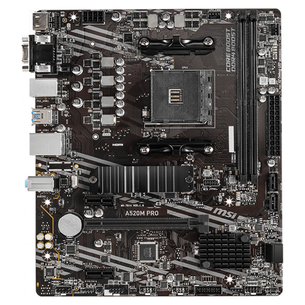 MSI A520M Pro Motherboard Micro ATX με AMD AM4 Socket