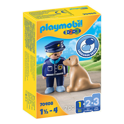 Playmobil 123: Police Officer with Dog (εως 36 δόσεις)
