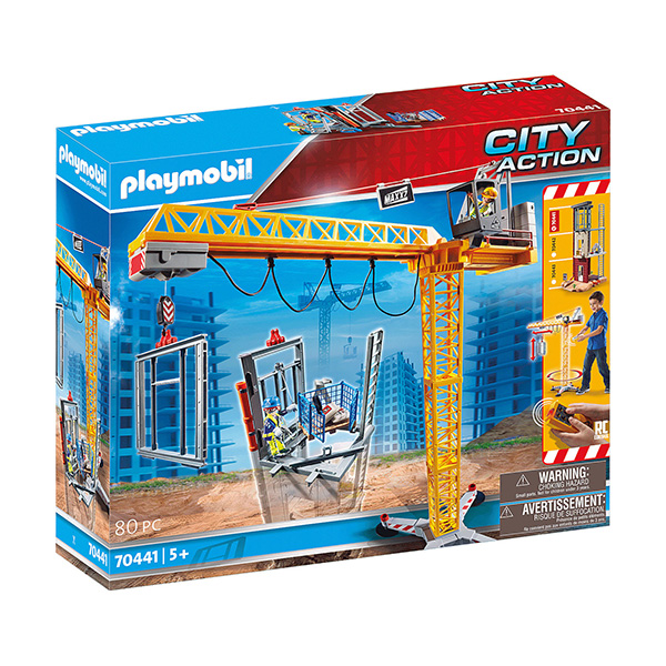 Playmobil City Action: RC Crane with Building Section (εως 36 δόσεις)