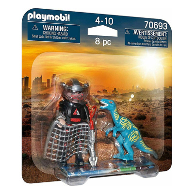 Playmobil Duo Pack: Velociraptor with Dino Catcher (εως 36 δόσεις)