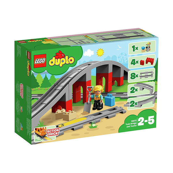 Lego Duplo: Train Bridge and Tracks (εως 36 Δόσεις)