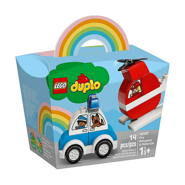 Lego Duplo: Fire Helicopter Police Car (εως 36 Δόσεις)