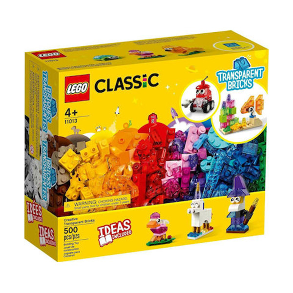 Lego Classic: Creative Transparent Bricks (εως 36 Δόσεις)