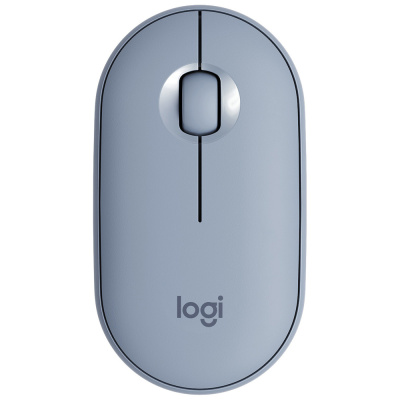 Logitech Pebble M350 Ασύρματο Bluetooth Ποντίκι Blue Grey (εως 36 Δόσεις)