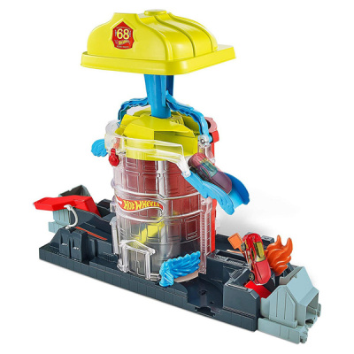 Mattel Hot Wheels Super City Fire House Rescue Play Set (εως 36 Δόσεις)