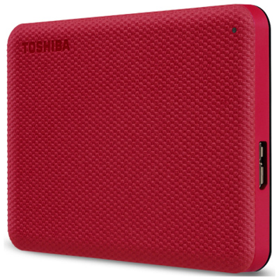 Toshiba Canvio Advance 2020 USB 3.2 Εξωτερικός HDD 2TB 2.5″ Κόκκινο (εως 36 Δόσεις)
