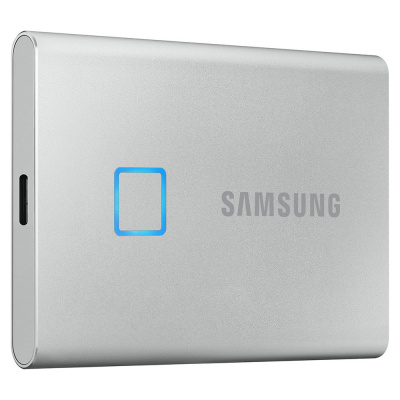 Samsung Portable SSD T7 Touch USB-C / USB 3.2 1TB 2.5″ Ασημί (εως 36 Δόσεις)