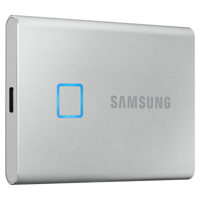 Samsung Portable SSD T7 Touch USB-C / USB 3.2 500GB 2.5″ Ασημί (εως 36 Δόσεις)
