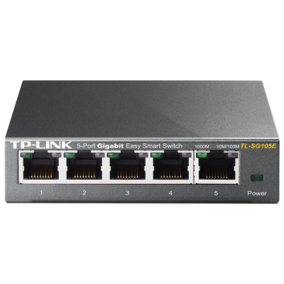 TP-LINK TL-SG105E v2 Unmanaged L2 Switch με 5 Θύρες Gigabit (1Gbps) Ethernet (εως 36 Δόσεις)