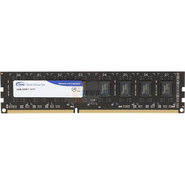 TeamGroup Elite DDR3 με Module 1x4GB και Ταχύτητα 1600 για Desktop Κωδικός TED34G1600C1101