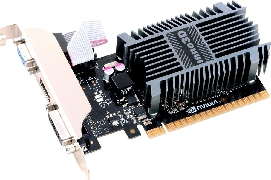 Inno 3D GeForce GT 710 2GB GDDR3 LP Κάρτα Γραφικών Κωδικός N710-1SDV-E3BX