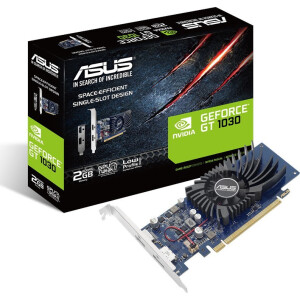 Asus GeForce GT 1030 2GB GDDR5 Low Profile Κάρτα Γραφικών Κωδικός 90YV0AT2-M0NA00