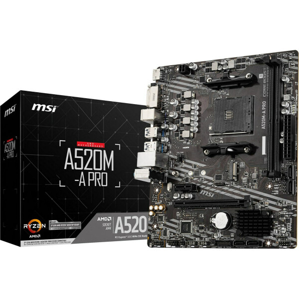 MSI A520M-A PRO Motherboard Micro ATX με AMD AM4 Socket