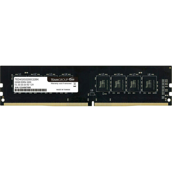 TeamGroup Elite DDR4 με Module 1x32GB και Ταχύτητα 3200 για Desktop Κωδικός TED432G3200C2201