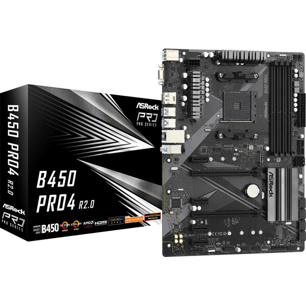 ASRock B450 Pro4 R2.0 Motherboard ATX με AMD AM4 Socket