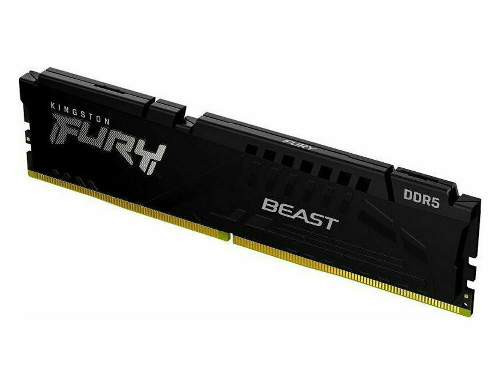 Kingston Fury Beast DDR5 32GB RAM με 2x16GB Modules και Ταχύτητα 5200 για Desktop Κωδικός KF552C40BBK2/32