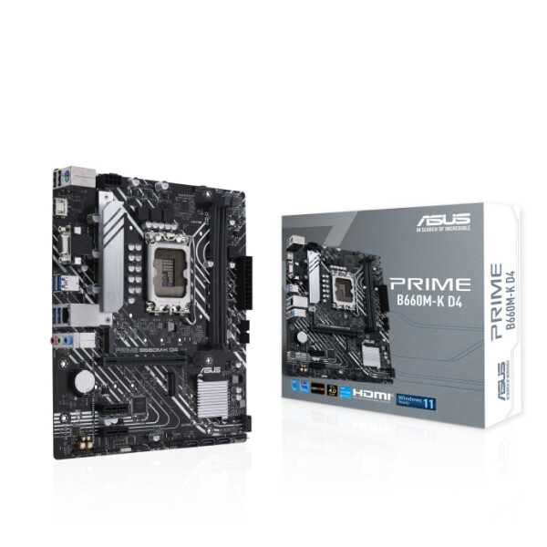 Asus Prime B660M-K D4 Motherboard Micro ATX με Intel 1700 Socket