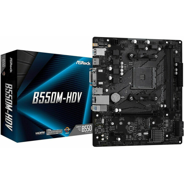 ASRock B550M-HDV Motherboard Micro ATX με AMD AM4 Socket