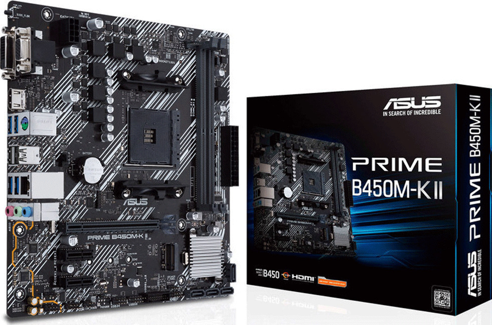 Asus Prime B450M-K II Motherboard Micro ATX με AMD AM4 Socket
