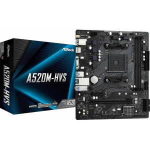 ASRock A520M-HVS Motherboard Micro ATX με AMD AM4 Socket