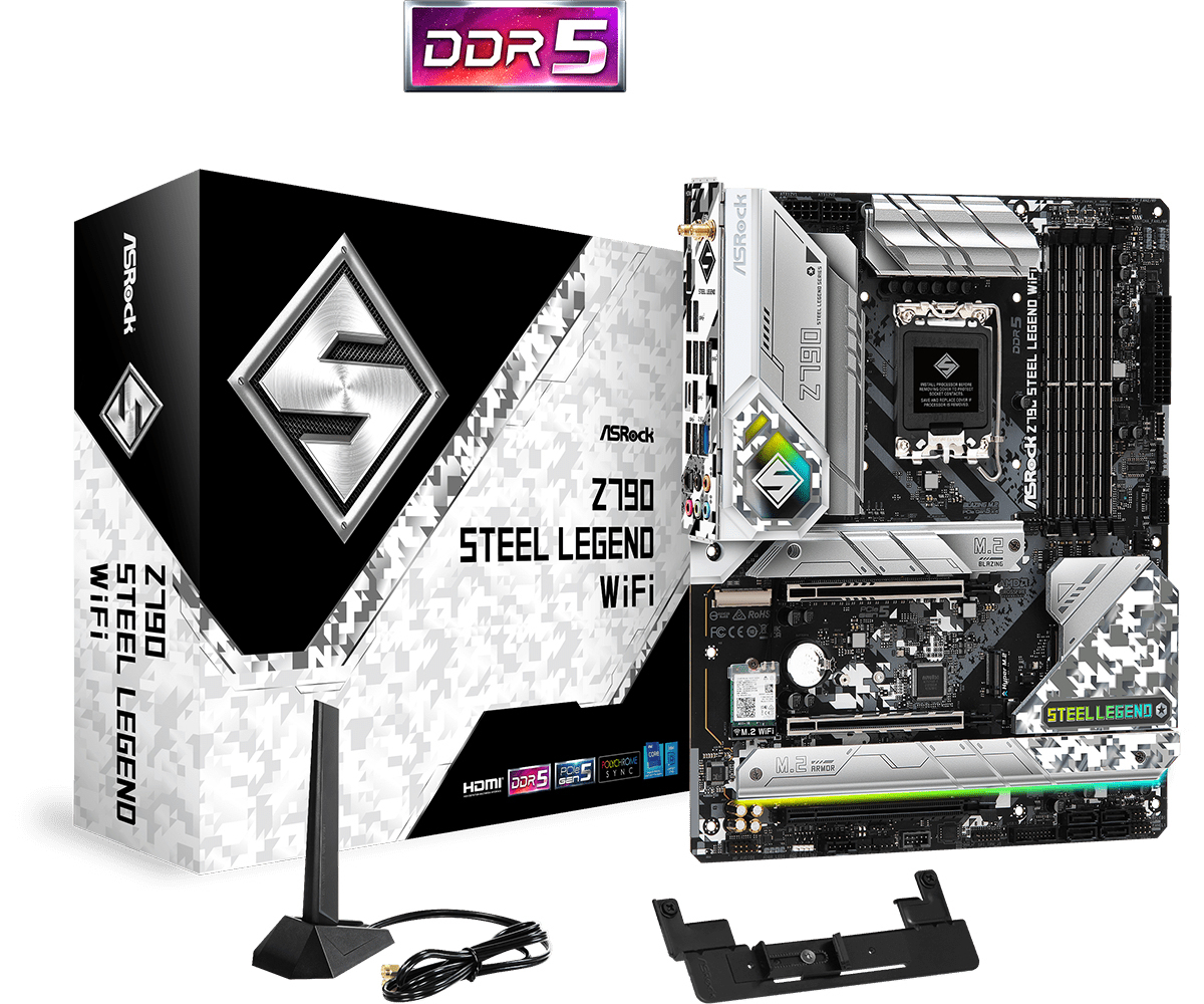 ASRock Z790 Steel Legend Wifi Motherboard ATX με Intel 1700 Socket