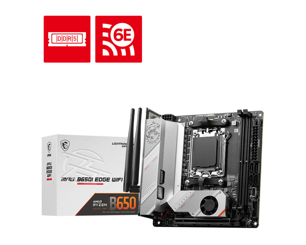 MSI MPG B650I EDGE WIFI Motherboard Mini ITX με AMD AM5 Socket