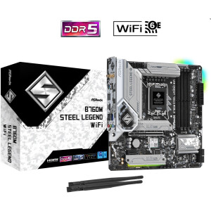 ASRock B760M Steel Legend WiFi Motherboard Micro ATX με Intel 1700 Socket