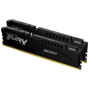 Kingston Fury Beast DDR5 64GB RAM με 2x32GB Modules και Ταχύτητα 5600 για Desktop Κωδικός KF556C36BBEK2-64