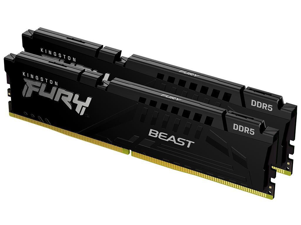 Kingston Fury Beast DDR5 64GB RAM με 2x32GB Modules και Ταχύτητα 6000 για Desktop Κωδικός KF560C36BBEK2-64