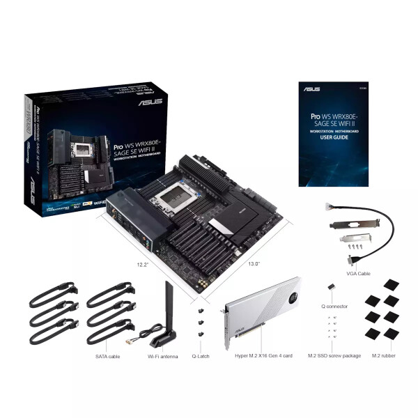 Asus Pro WS WRX80E-SAGE SE WIFI II Motherboard Extended ATX με AMD SP3 Socket