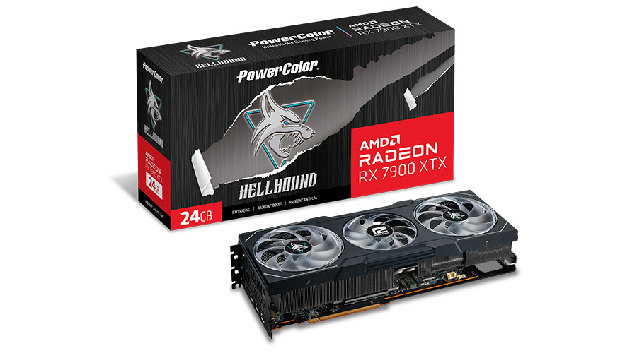 PowerColor Radeon RX 7900 XTX 24GB GDDR6 Hellhound Κάρτα Γραφικών Κωδικός RX 7900XTX 24G-L/OC