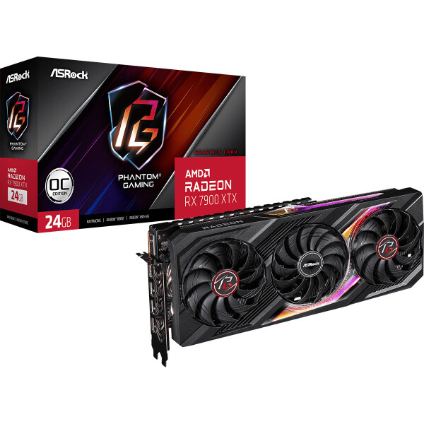ASRock Radeon RX 7900 XTX 24GB GDDR6 Phantom Gaming OC Κάρτα Γραφικών Κωδικός 90-GA3YZZ-00UANF