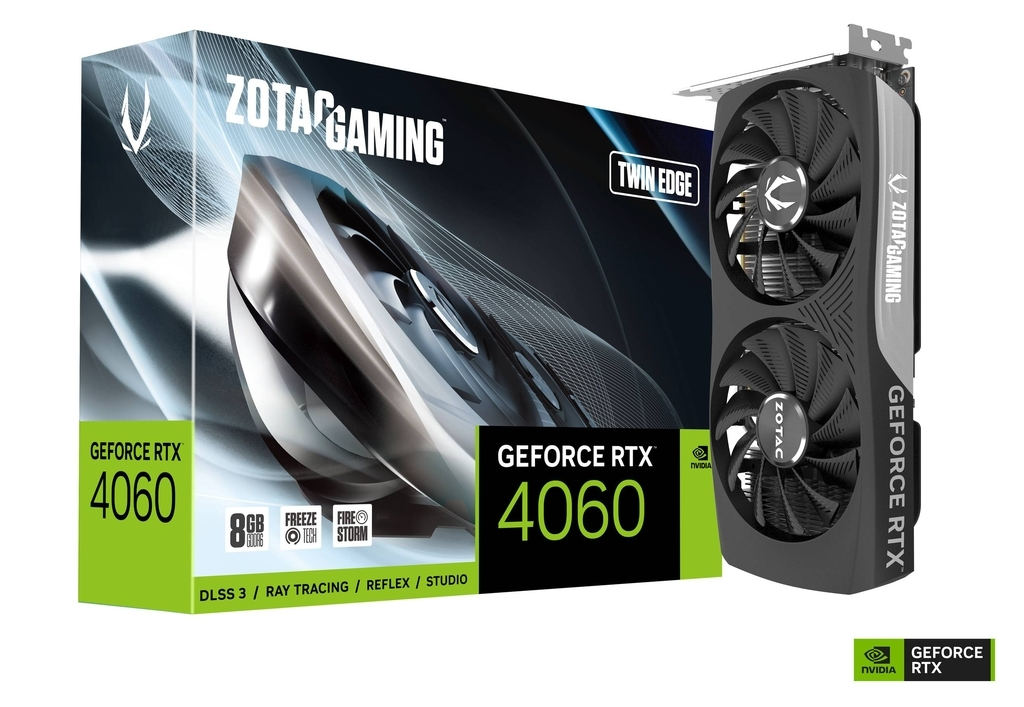 Zotac GeForce RTX 4060 8GB GDDR6 Twin Edge Κάρτα Γραφικών Κωδικός ZT-D40600E-10M