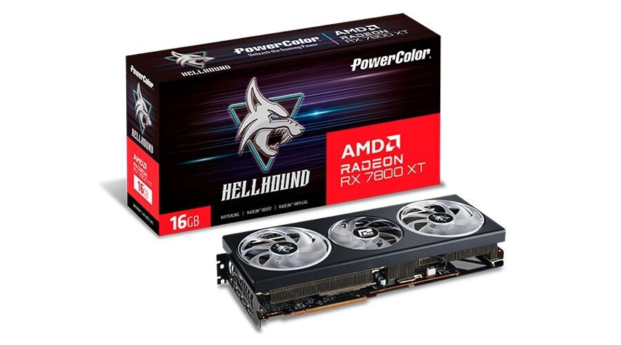 PowerColor Radeon RX 7800 XT 16GB GDDR6 Hellhound Κάρτα Γραφικών Κωδικός RX 7800 XT 16G-L/OC