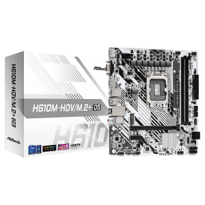 ASRock H610M-HDV/M.2 D5 Motherboard Micro ATX με Intel 1700 Socket