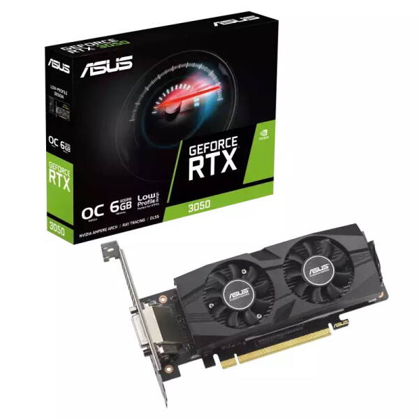 Asus GeForce RTX 3050 6GB GDDR6 LP BRK OC Edition Κάρτα Γραφικών Κωδικός 90YV0KQ0-M0NA00