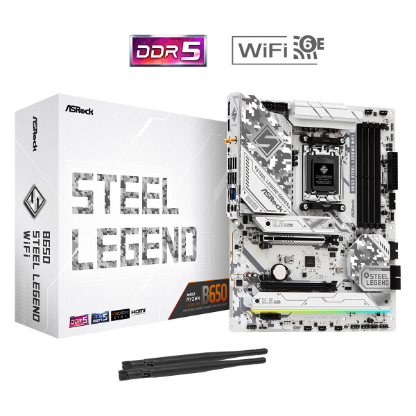 ASRock B650 Steel Legend WiFi Motherboard ATX με AMD AM5 Socket