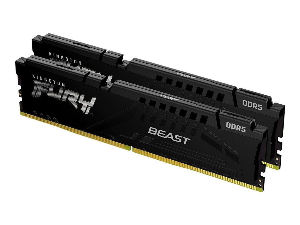 Kingston Fury Beast DDR5 64GB RAM με 2x32GB Modules και Ταχύτητα 6400 για Desktop Κωδικός KF564C32BBEK2-64