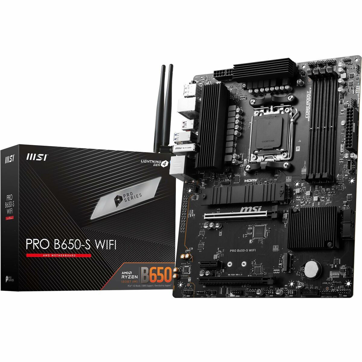 MSI Pro B650-S WIFI Motherboard ATX με AMD AM5 Socket