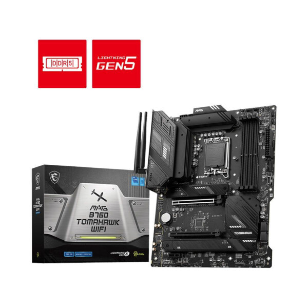 MSI MAG B760 TOMAHAWK WIFI Motherboard ATX με Intel 1700 Socket