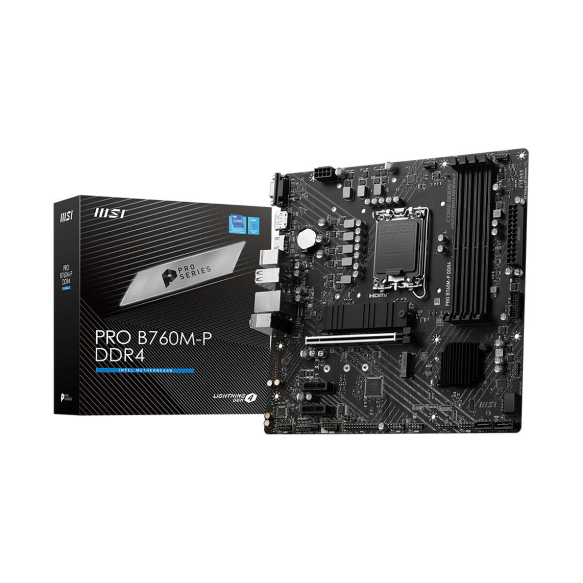 MSI Pro B760M-P DDR4 Motherboard Micro ATX με Intel 1700 Socket
