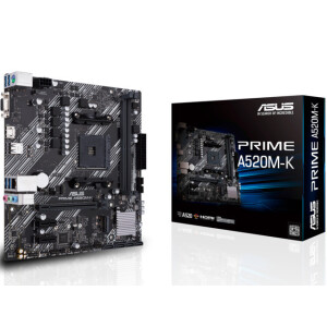 Asus Prime A520M-K Motherboard Micro ATX με AMD AM4 Socket
