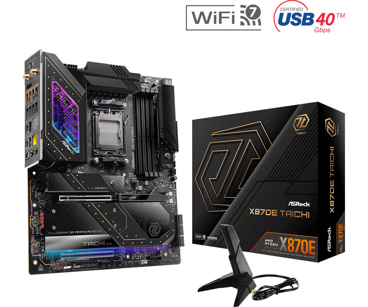 ASRock X870E Taichi Wi-Fi Motherboard Extended ATX με AMD AM5 Socket
