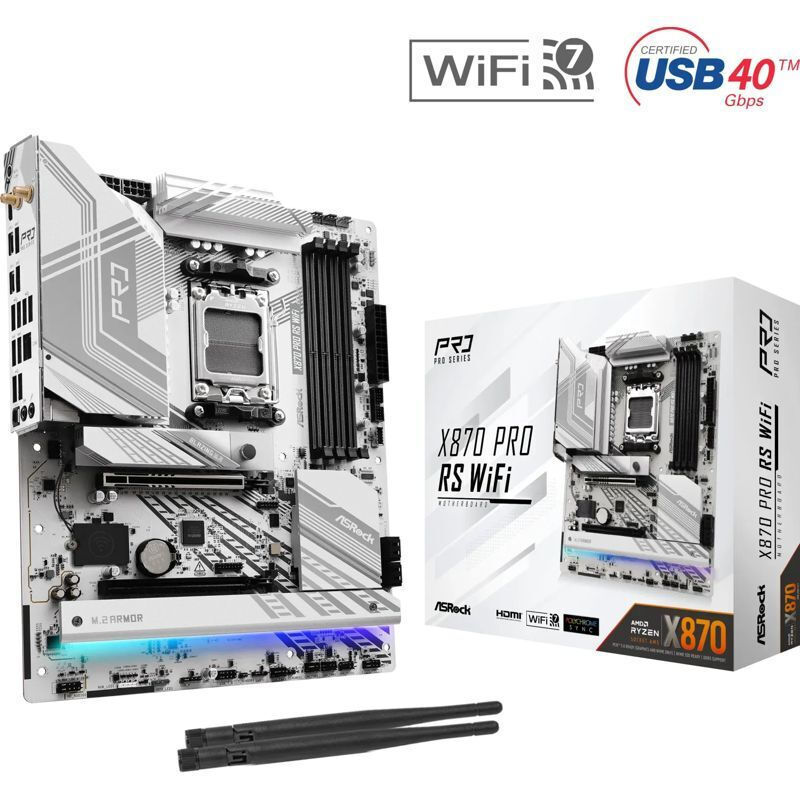 ASRock X870 Pro RS WiFi Motherboard ATX με AMD AM5 Socket