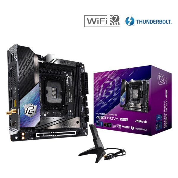 ASRock Phantom Gaming Z890I Nova WiFi Motherboard Mini ITX με Intel 1851 Socket