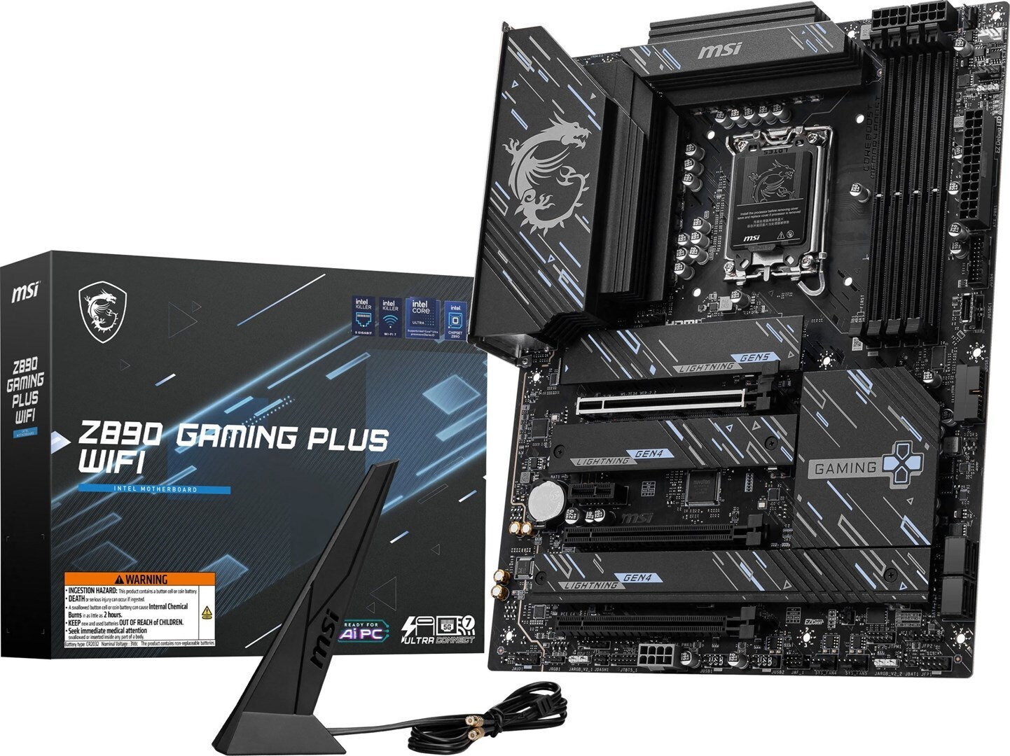 MSI Z890 Gaming Plus Wifi Motherboard ATX με Intel 1851 Socket