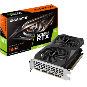 Gigabyte GeForce RTX 3050 6GB GDDR6 Windforce OC v2 Κάρτα Γραφικών Κωδικός GV-N3050WF2OCV2-6GD