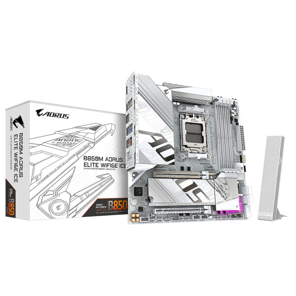 Gigabyte B850M Aorus Elite WIFI6E Ice Motherboard Micro ATX με AMD AM5 Socket