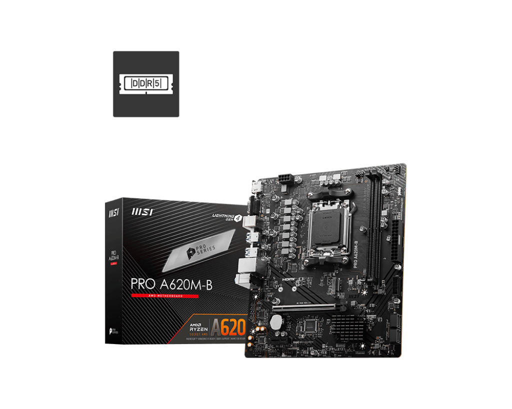 MSI PRO A620M-B Motherboard Micro ATX με AMD AM5 Socket